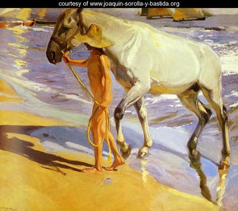 Sorolla.-F.-el baño del caballo.-joaquin sorolla y bastida.org