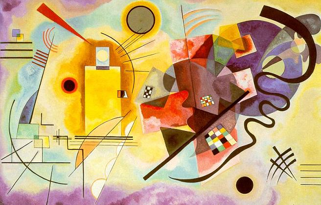 pintores.-Kandinsky.-Amarillo, verde, azul.-1925.-Museum Syindicate