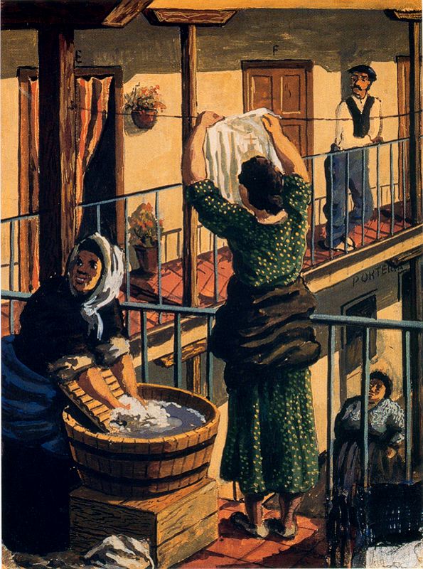 madrid.-EE.-Corrala.-por Eduardo Vicente.-ciudad de la pintura