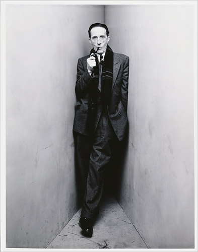 IRVING PENN.-GG.-Marcel Duchamp..New York 1948.-foto Irving Penn.-Morgan Library Musem.-The New York Times