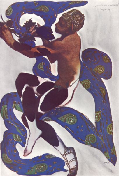 NIJINSKY FF,. en La siesta de un fauno.-wikipedia