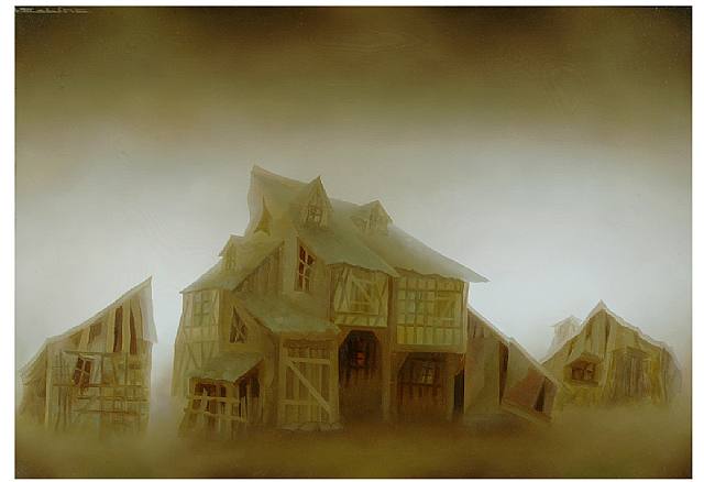 casas.-AABB.-por Alexandre Rabine.-1989.-Mimi Fertz Gallery.-Russinche Künstler.-artnet