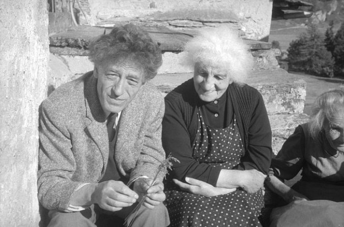arte.-5ggboo.-Giacometti y su madre Annettt en su casa.-1960.-foto Ernst Scheidegger