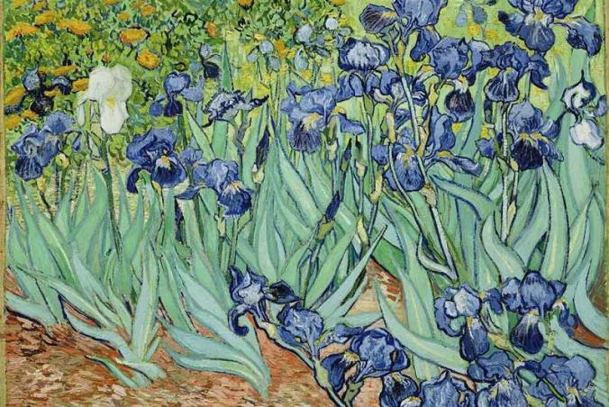estaciones.-854,.primavera.-los lirios.-Van Gogh