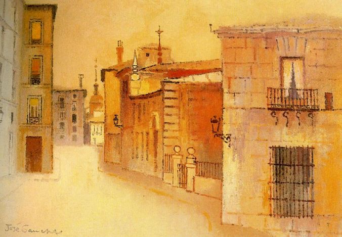 Madrid.- calle del Sacramento.- José Sancha.- pintura.aut.org