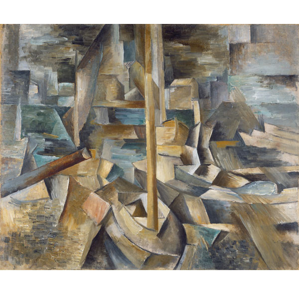 Braque-bnnm-Guitarra- mil novecientos doce- colección particular Georges Braque- foto Leiris SAS- VEGAP- Bilbao dos mil catorce