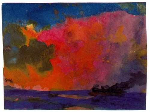 mar.-55gg.-Emil Nolde.-mar con cielo de colores