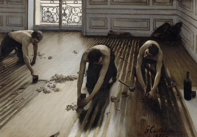 arte.-23ss.-cepillando el parquet.-Gustave Caillebotte.-1875.-Mueso D`Orsay